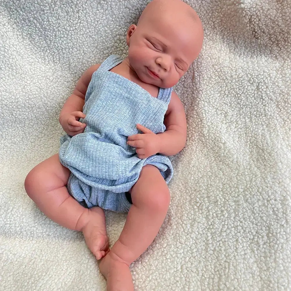 Ultra-Realistic Silicone Reborn Dolls African Baby Girl/Boy 47cm Flexible Body Lifelike Expressions for Kids Toy Christmas Gift lifelikesiliconereborns.com