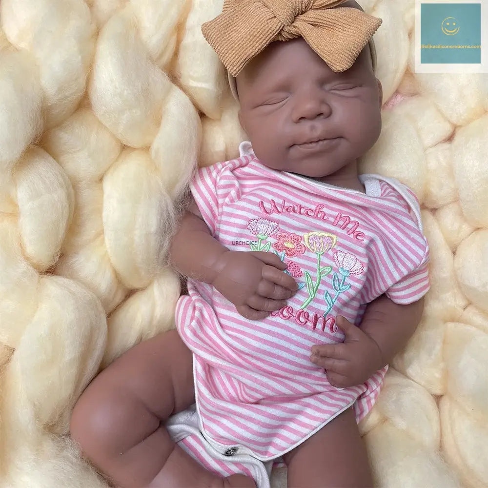 Ultra-Realistic Silicone Reborn Dolls African Baby Girl/Boy 47cm Flexible Body Lifelike Expressions for Kids Toy Christmas Gift lifelikesiliconereborns.com