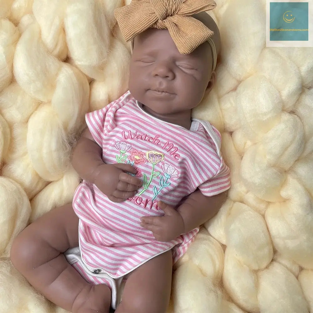 Ultra-Realistic Silicone Reborn Dolls African Baby Girl/Boy 47cm Flexible Body Lifelike Expressions for Kids Toy Christmas Gift lifelikesiliconereborns.com