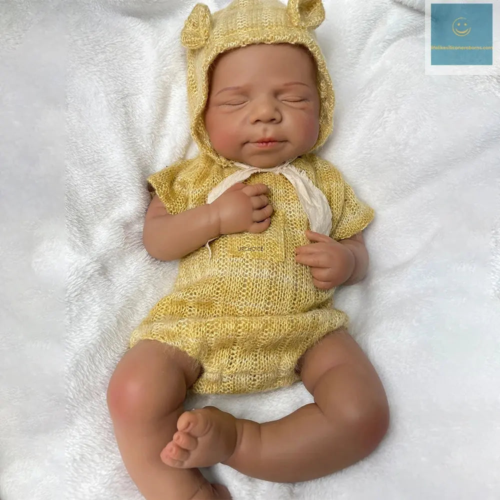 Ultra-Realistic Silicone Reborn Dolls African Baby Girl/Boy 47cm Flexible Body Lifelike Expressions for Kids Toy Christmas Gift lifelikesiliconereborns.com