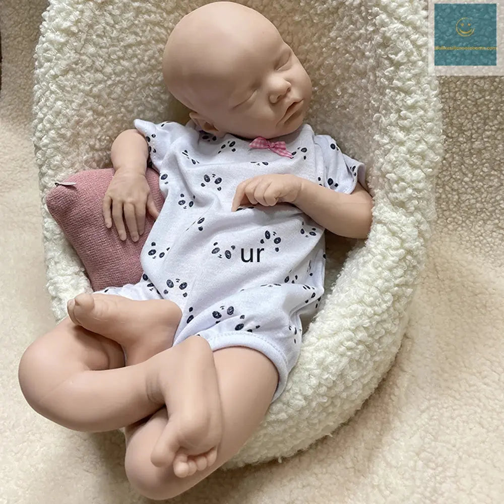 Unpainted 18inch Full Body Silicone Reborn Baby Doll Girl Lifelike Realistic Sleeping Doll Bebe Toys for Children Gift lifelikesiliconereborns.com