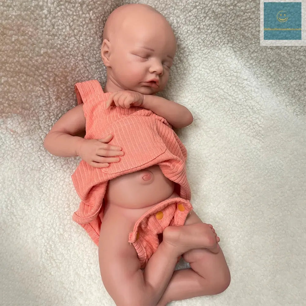 Unpainted 18inch Full Body Silicone Reborn Baby Doll Girl Lifelike Realistic Sleeping Doll Bebe Toys for Children Gift lifelikesiliconereborns.com