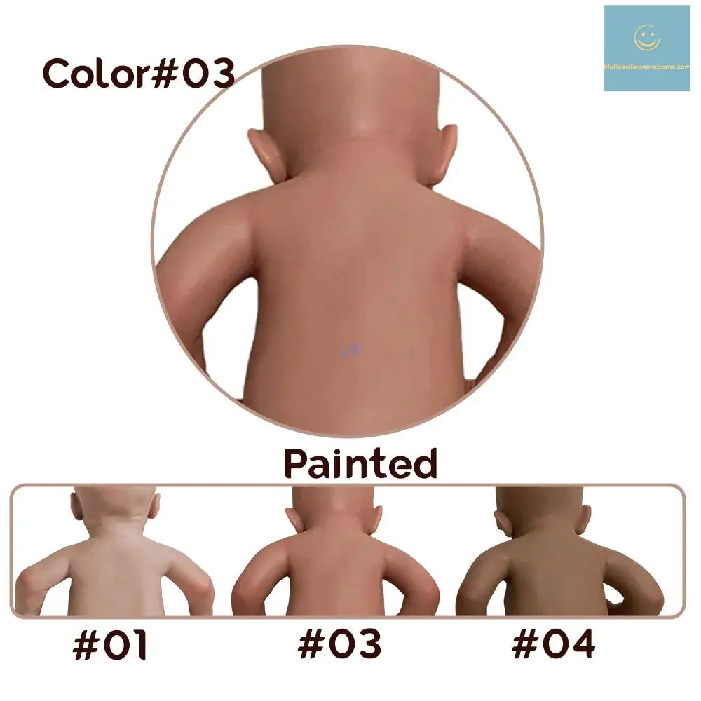 Unpainted Advanced Painted Doll Gift Set for Kids Real Saskia 18 Inch Realistic Newborn Baby Handmade Lifelike Newborn Girl lifelikesiliconereborns.com