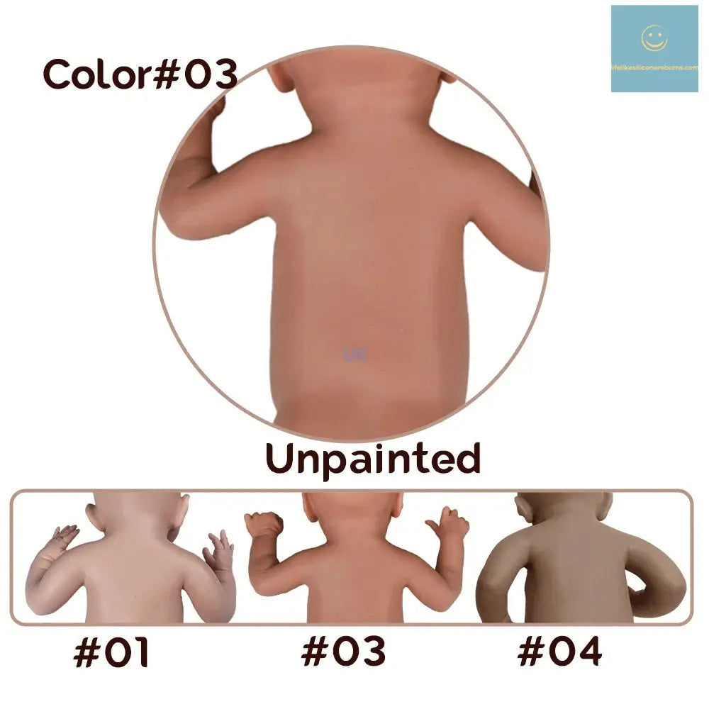 Unpainted Advanced Painted Doll Gift Set for Kids Real Saskia 18 Inch Realistic Newborn Baby Handmade Lifelike Newborn Girl lifelikesiliconereborns.com