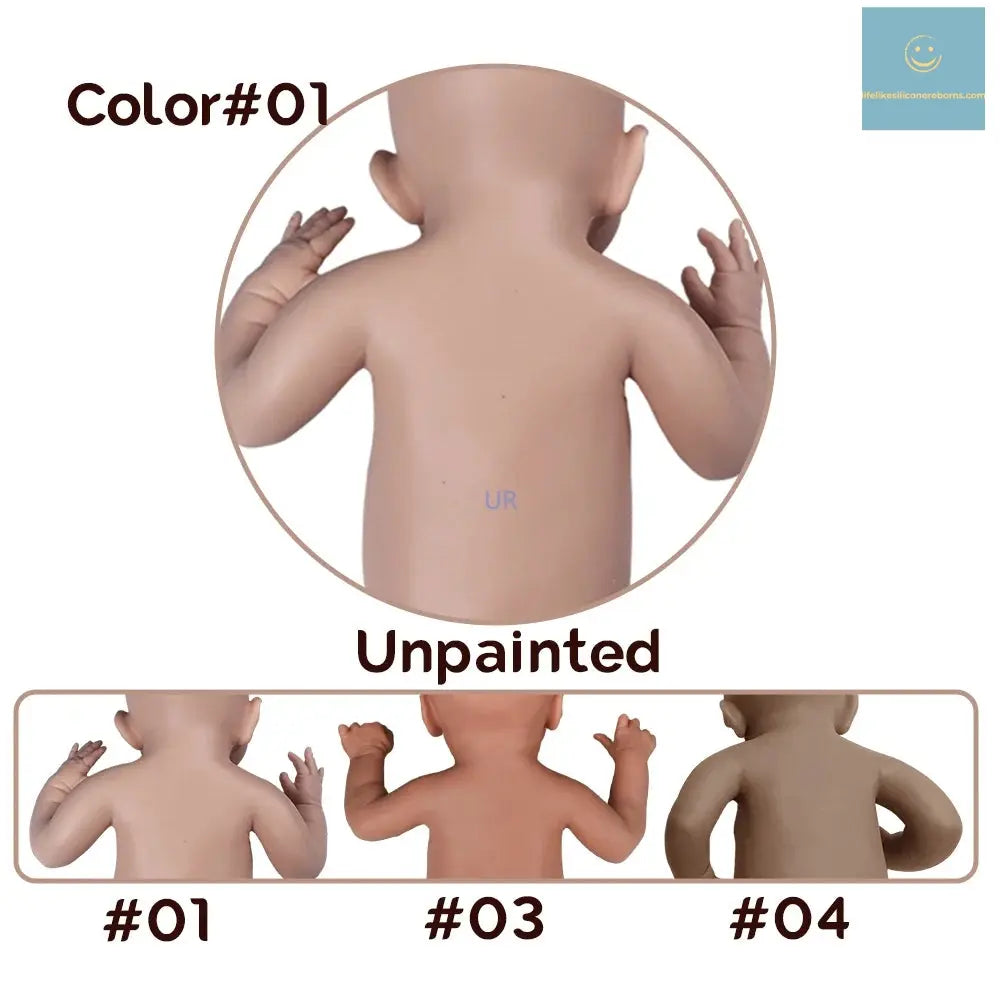 Unpainted Advanced Painted Doll Gift Set for Kids Real Saskia 18 Inch Realistic Newborn Baby Handmade Lifelike Newborn Girl lifelikesiliconereborns.com