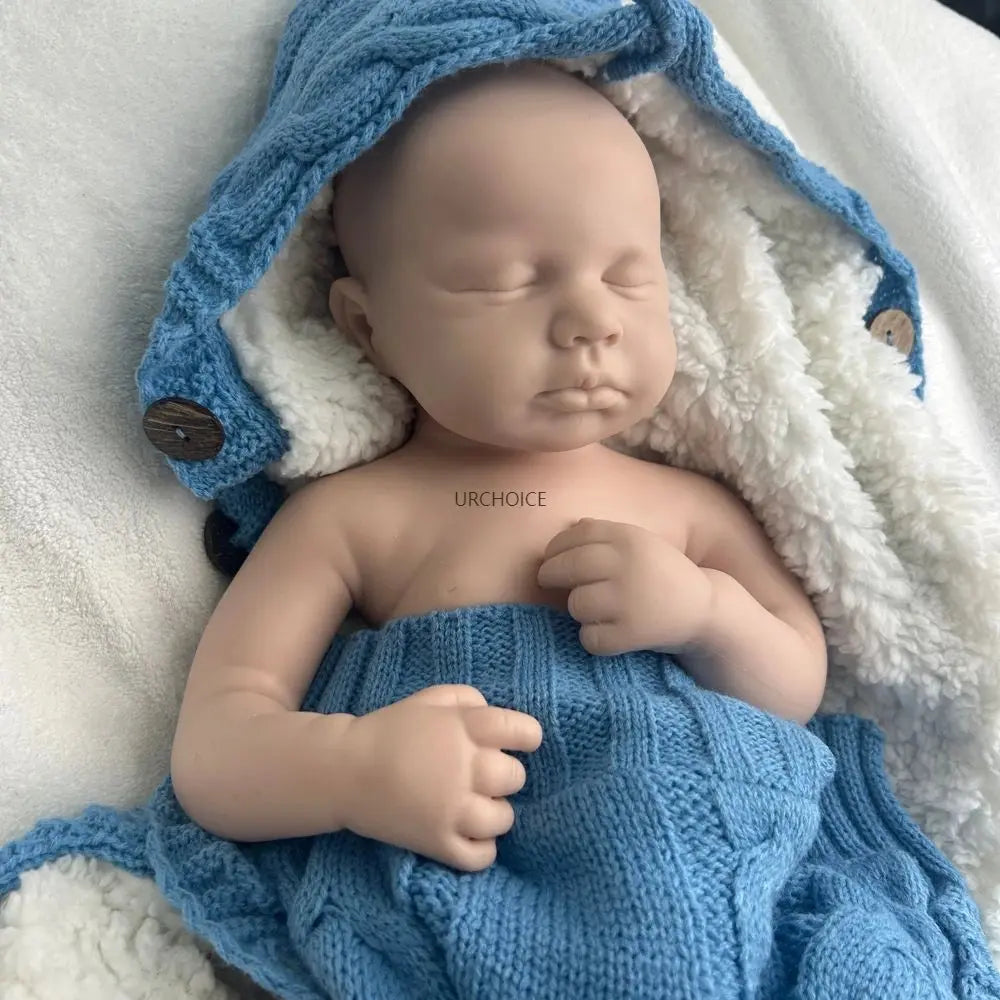 Unpainted Flexible Silicone Reborn Doll Blank 50cm Baby Girl/Boy Realistic Skin Designed for Painter Artist Collectibles lifelikesiliconereborns.com