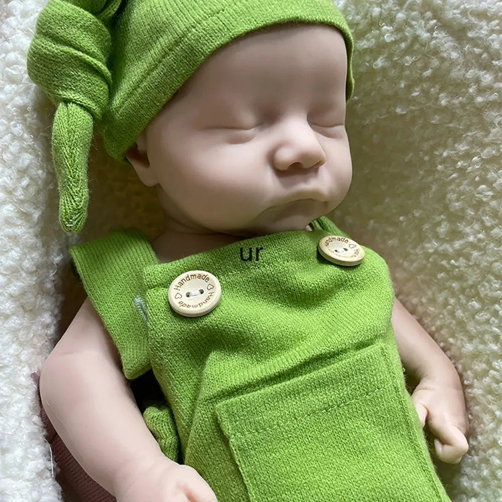 Unpainted/Painted 18Inch Reborn Doll Full Solid Silicone Handmade Realistic Sleeping Baby Boy Weighted 5.7lb Gift lifelikesiliconereborns.com