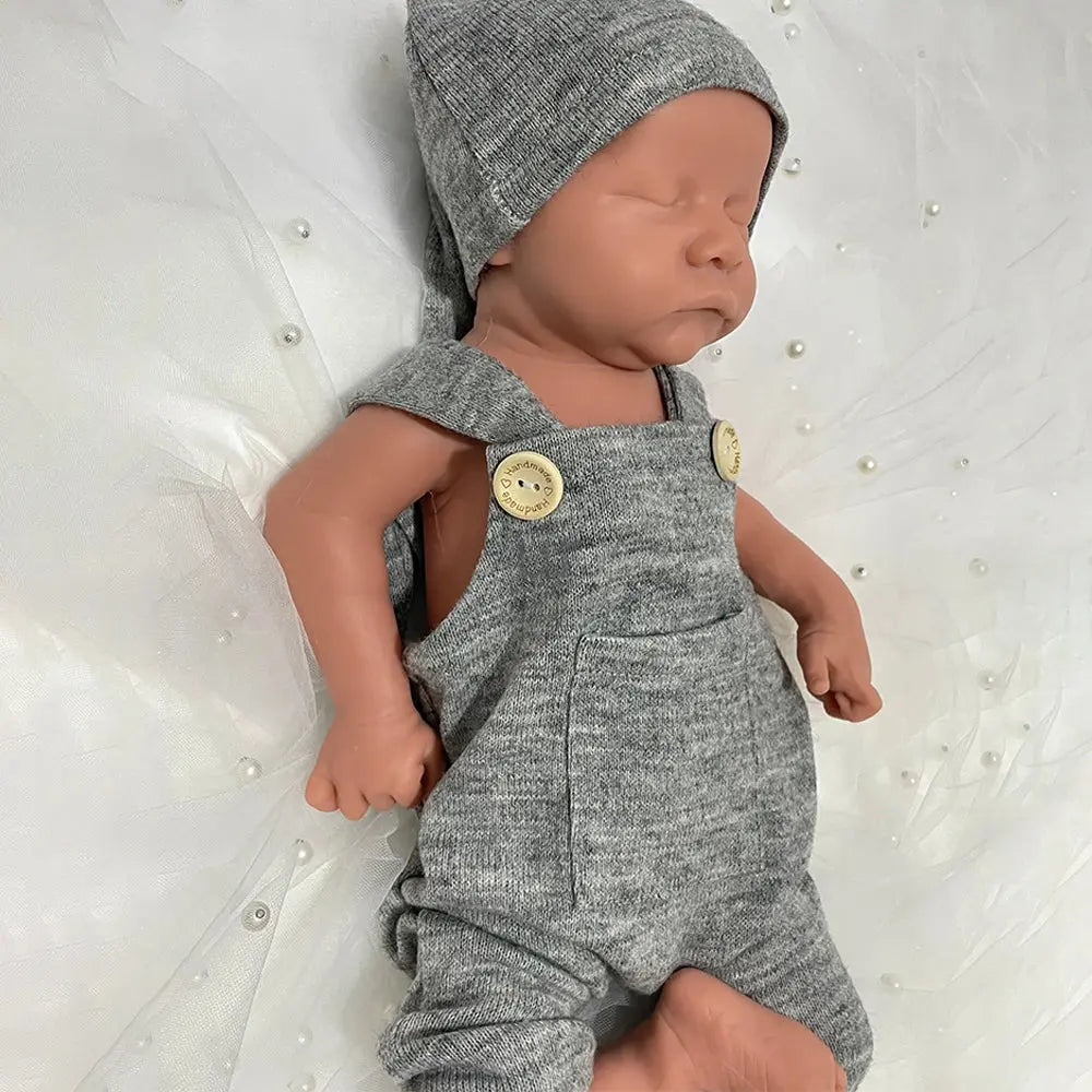 Unpainted/Painted 18Inch Reborn Doll Full Solid Silicone Handmade Realistic Sleeping Baby Boy Weighted 5.7lb Gift lifelikesiliconereborns.com