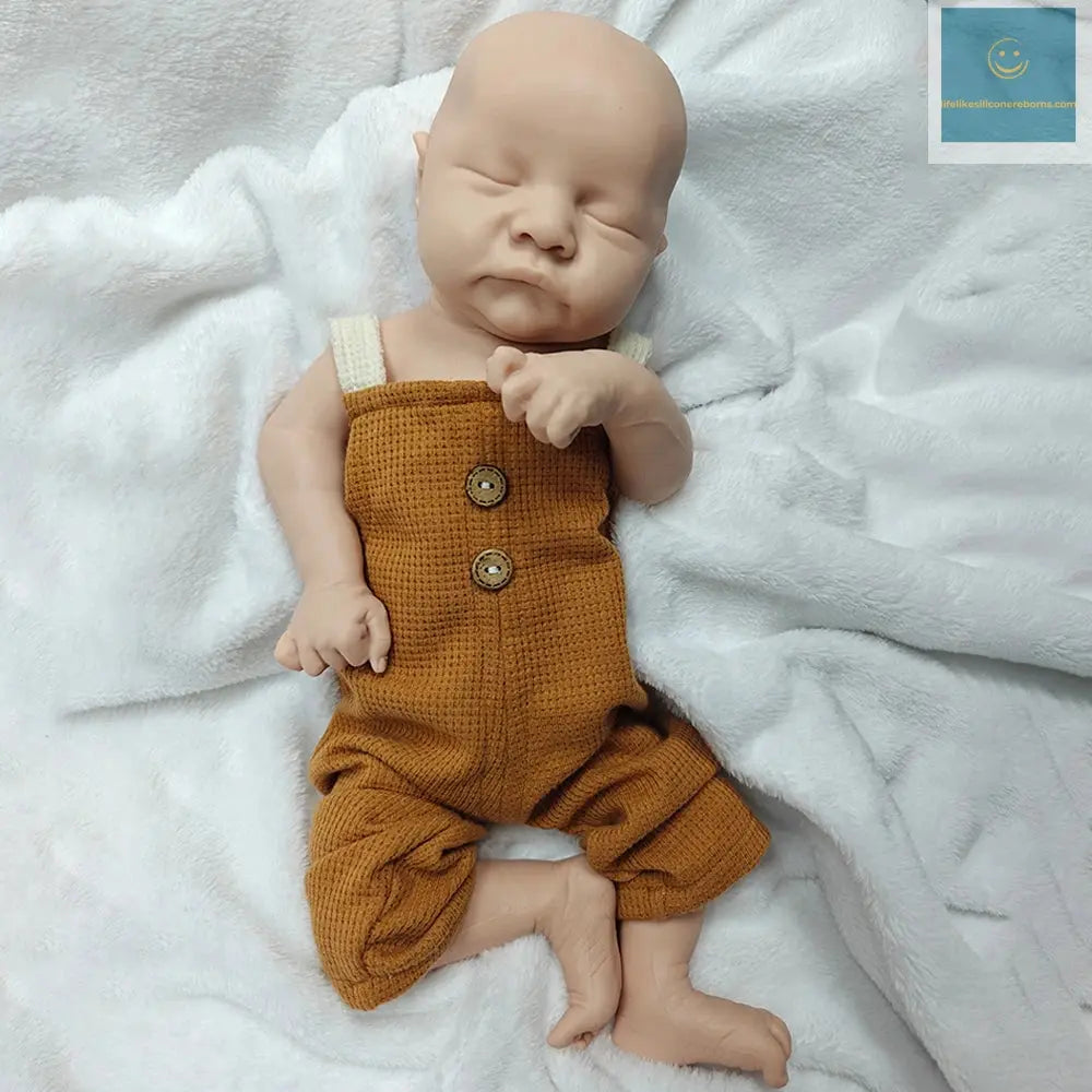 Unpainted/Painted 18" Full Solid Silicone Reborn Baby Doll Realistic Soft Sleeping Baby Boy Weighted 5.7lb Newborn Bebe Gift lifelikesiliconereborns.com