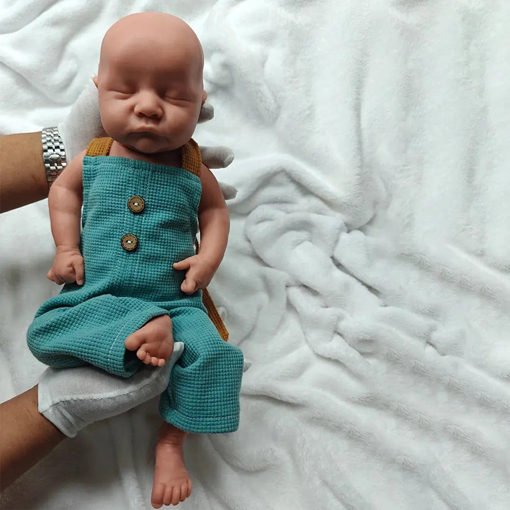 Unpainted/Painted 18" Full Solid Silicone Reborn Baby Doll Realistic Soft Sleeping Baby Boy Weighted 5.7lb Newborn Bebe Gift lifelikesiliconereborns.com
