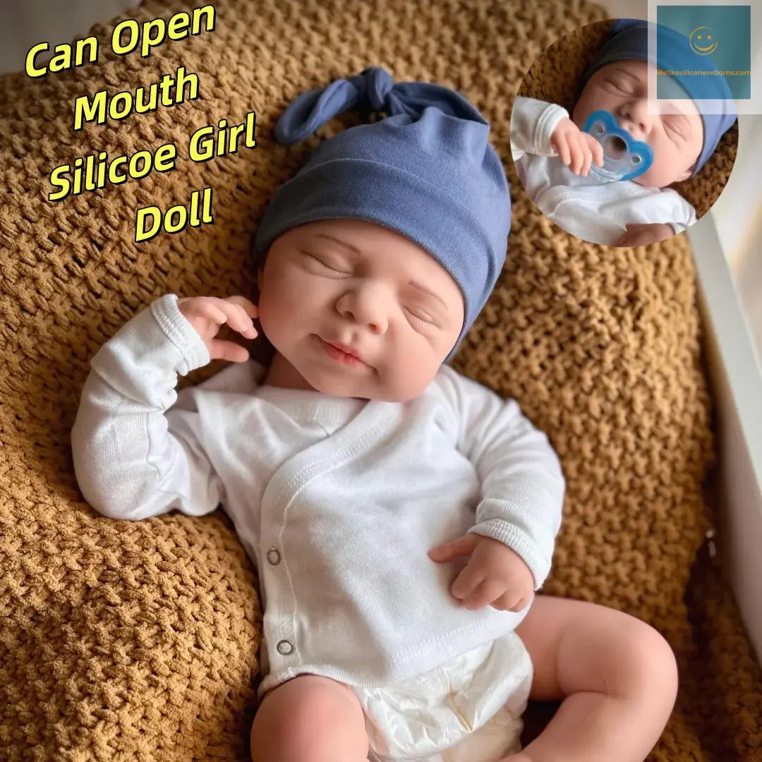 Washable 18Inch Pascale Full Body Soft Solid Silicone Open Mouth Bebe Reborn Girl Doll Paint Skin Handmade Lifelike Reborn Dol lifelikesiliconereborns.com