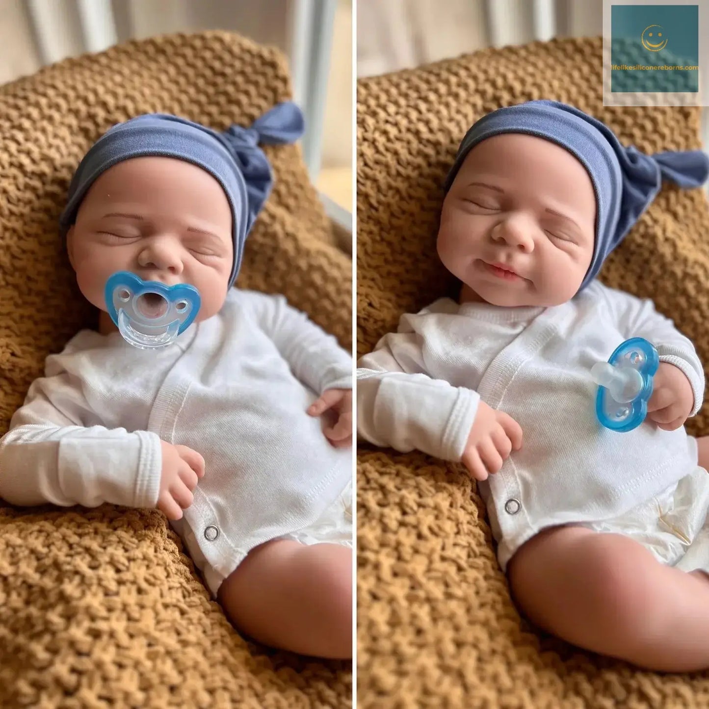 Washable 18Inch Pascale Full Body Soft Solid Silicone Open Mouth Bebe Reborn Girl Doll Paint Skin Handmade Lifelike Reborn Dol lifelikesiliconereborns.com