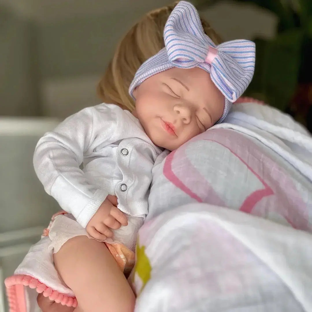 Washable 18Inch Pascale Full Body Soft Solid Silicone Open Mouth Bebe Reborn Girl Doll Paint Skin Handmade Lifelike Reborn Dol lifelikesiliconereborns.com