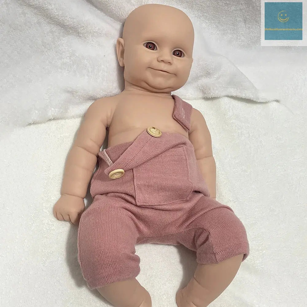 Washable 20 Inch Full Body Realistic Silicone Reborn Baby Doll Lifelike Infant African Smile Girl Artist Collectible lifelikesiliconereborns.com