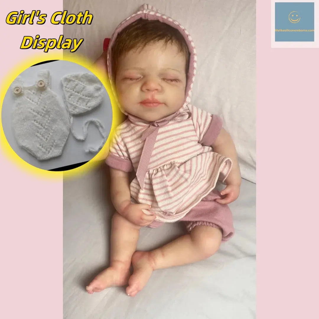 Washable 33cm Pascale Painted Full Body Silicone Bebe Reborn Girl With Rooted Hair Can Open Mouth Newborn Silicone Girl Doll lifelikesiliconereborns.com