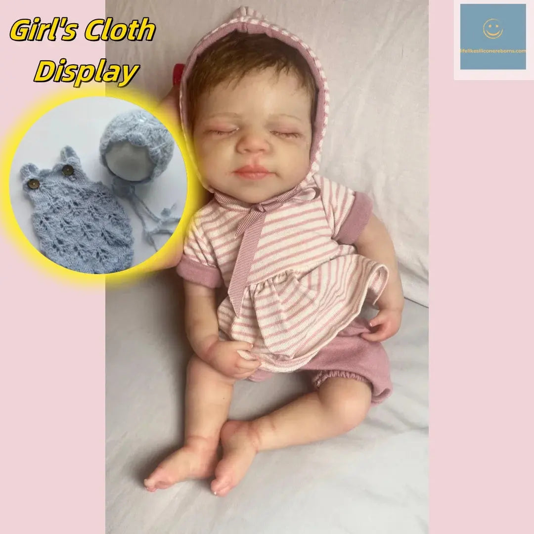 Washable 33cm Pascale Painted Full Body Silicone Bebe Reborn Girl With Rooted Hair Can Open Mouth Newborn Silicone Girl Doll lifelikesiliconereborns.com