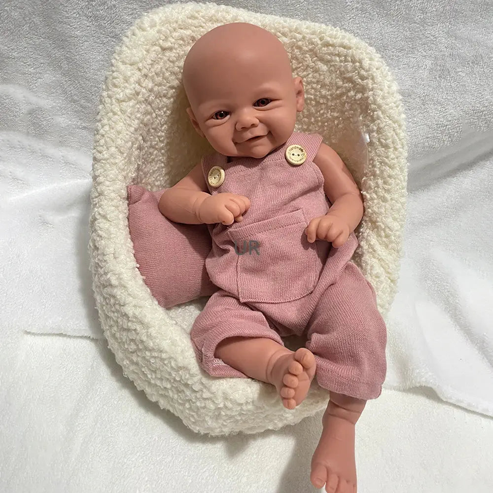 Waterproof Weighted Baby Girl 18" Lifelike Full Body Silicone Reborn Dolls Soft Handmade Newborn Dolls for Collector Gift lifelikesiliconereborns.com