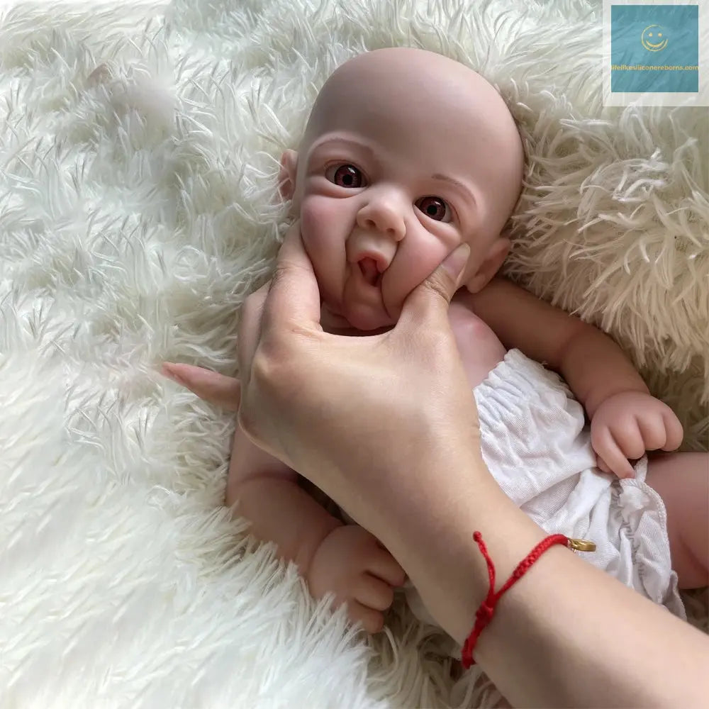 Waterproof Weighted Baby Girl 18" Lifelike Full Body Silicone Reborn Dolls Soft Handmade Newborn Dolls for Collector Gift lifelikesiliconereborns.com