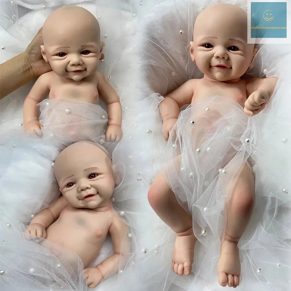 Waterproof Weighted Baby Girl 18" Lifelike Full Body Silicone Reborn Dolls Soft Handmade Newborn Dolls for Collector Gift lifelikesiliconereborns.com