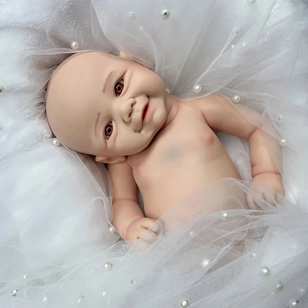 Waterproof Weighted Baby Girl 18" Lifelike Full Body Silicone Reborn Dolls Soft Handmade Newborn Dolls for Collector Gift lifelikesiliconereborns.com