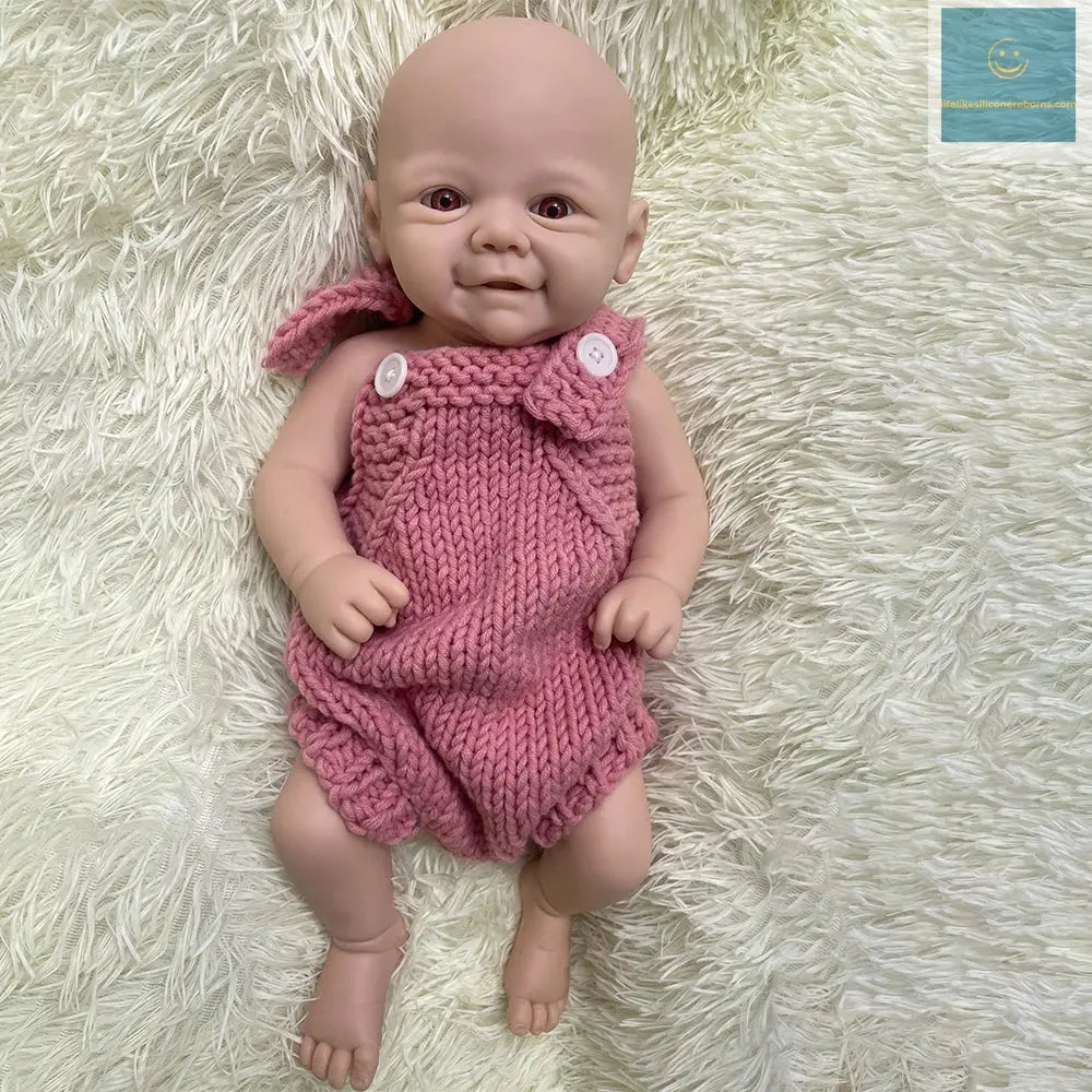 Waterproof Weighted Baby Girl 18" Lifelike Full Body Silicone Reborn Dolls Soft Handmade Newborn Dolls for Collector Gift lifelikesiliconereborns.com