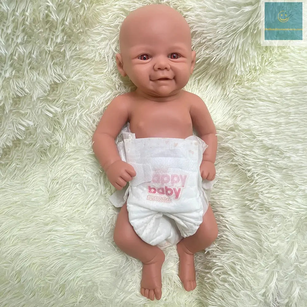 Waterproof Weighted Baby Girl 18" Lifelike Full Body Silicone Reborn Dolls Soft Handmade Newborn Dolls for Collector Gift lifelikesiliconereborns.com