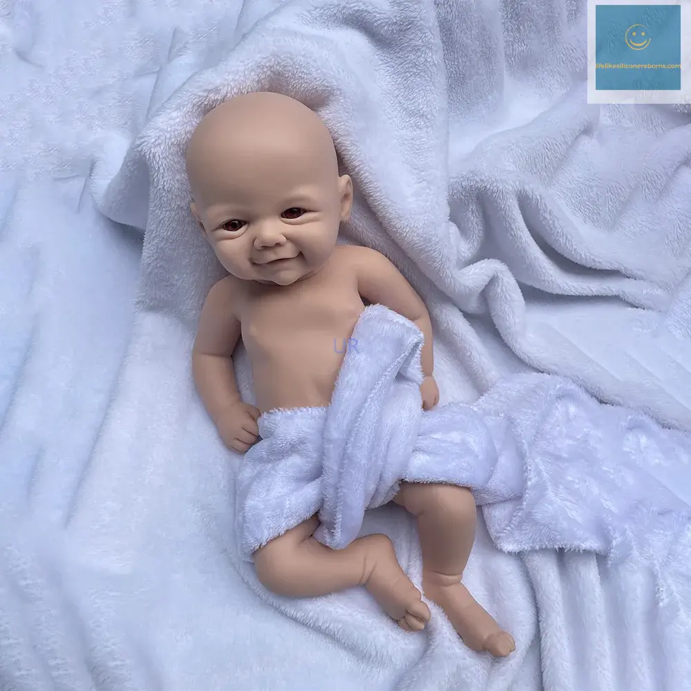 Waterproof Weighted Baby Girl 18" Lifelike Full Body Silicone Reborn Dolls Soft Handmade Newborn Dolls for Collector Gift lifelikesiliconereborns.com
