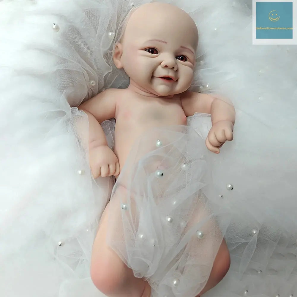 Waterproof Weighted Baby Girl 18" Lifelike Full Body Silicone Reborn Dolls Soft Handmade Newborn Dolls for Collector Gift lifelikesiliconereborns.com