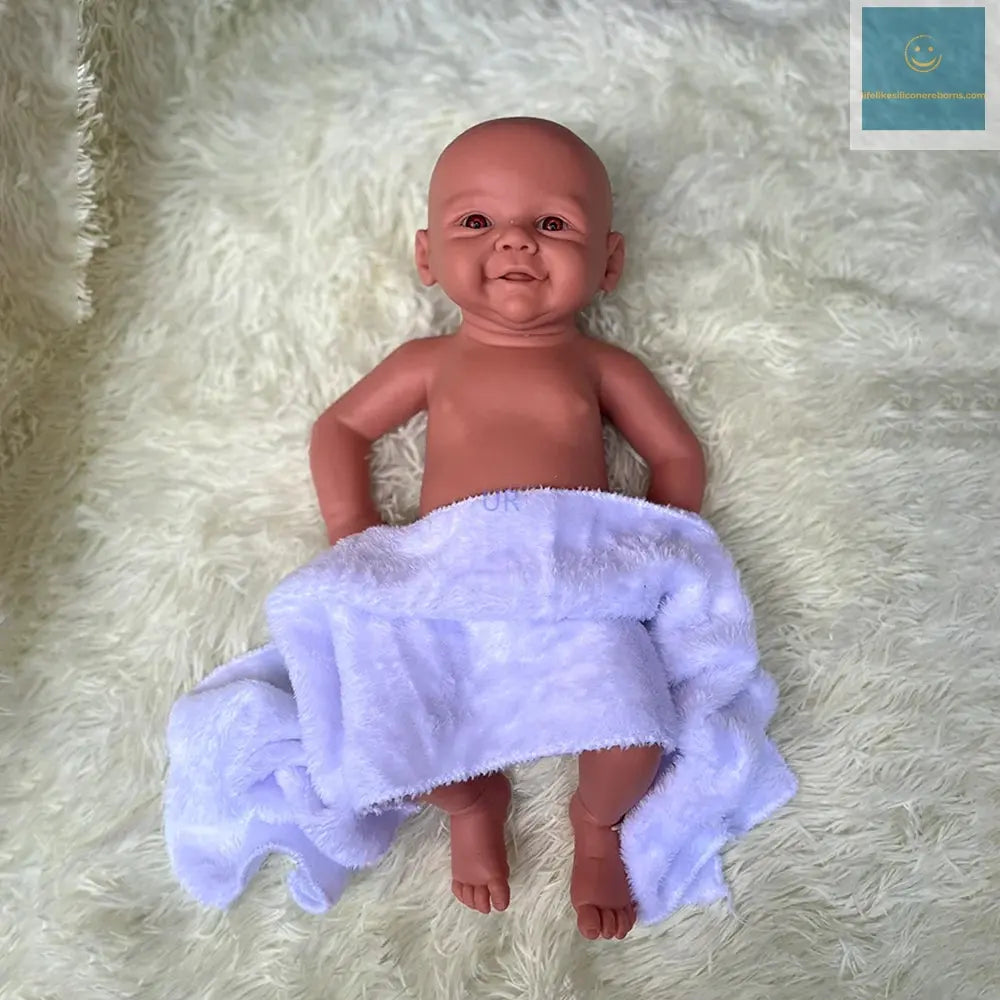 Waterproof Weighted Baby Girl 18" Lifelike Full Body Silicone Reborn Dolls Soft Handmade Newborn Dolls for Collector Gift lifelikesiliconereborns.com
