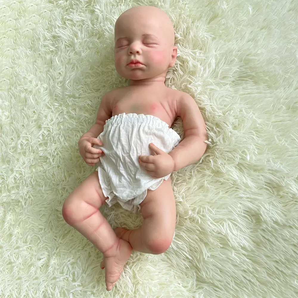 differnt months 2 Babies Artist Painted Collector Small 31Cm Newborn Baby Girl And Large 50Cm Full Silicone Reborn Dolls Loulou lifelikesiliconereborns.com