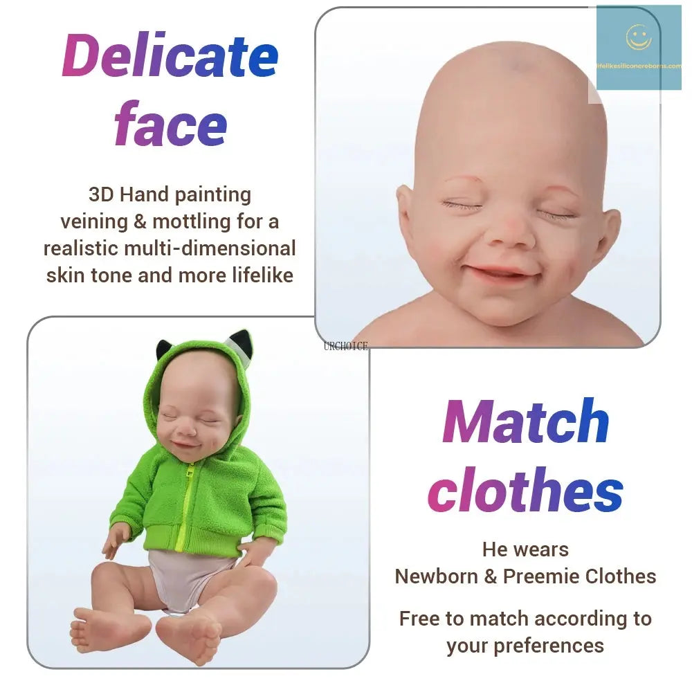 heavy Whole Silicone Reborn Baby Doll Flexible Girl Bebe Handmade 3D Skin Visible Veins Full Body Solid Silicone Baby lifelikesiliconereborns.com