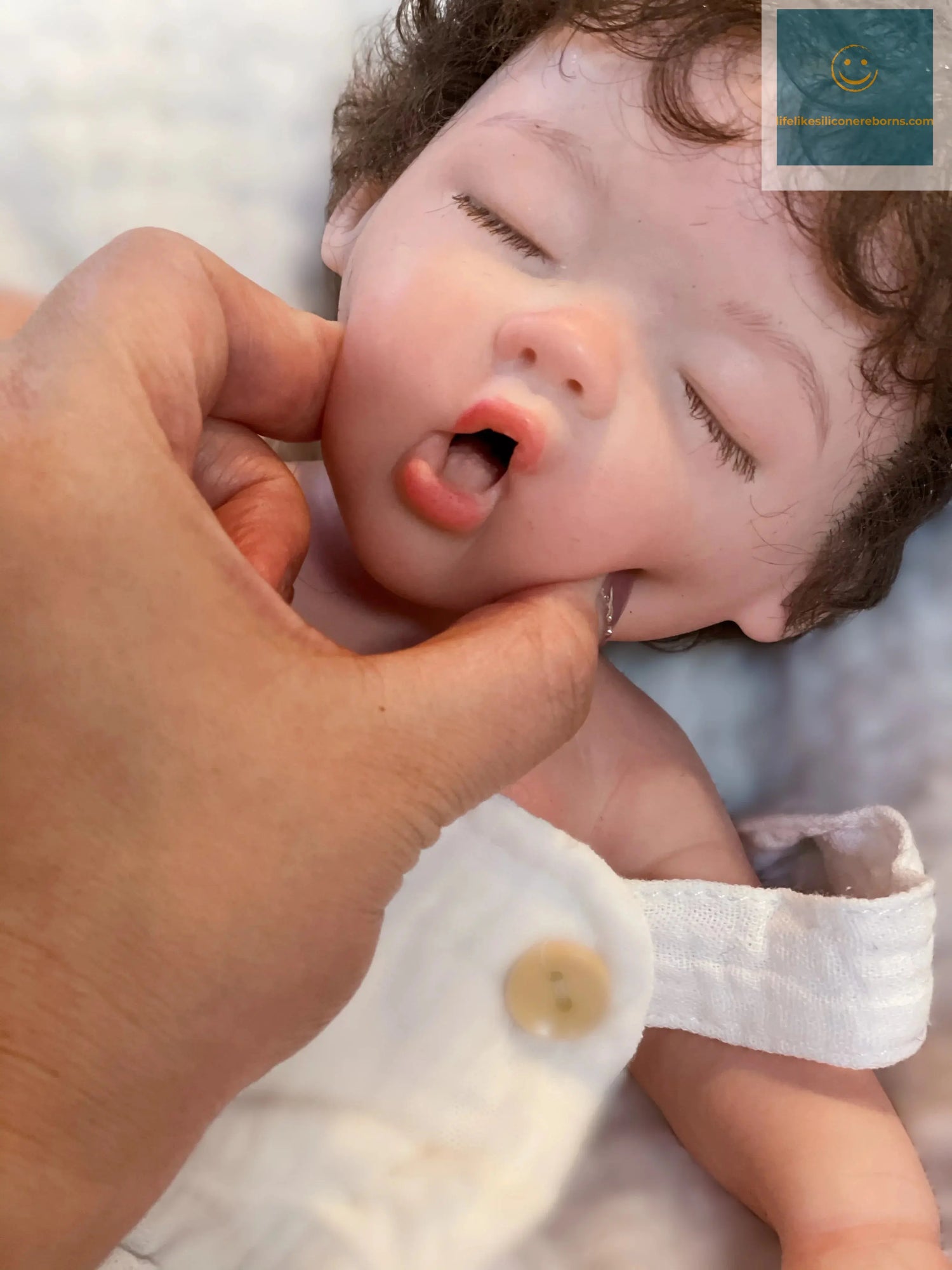 Silicone Reborn Baby Dolls Open Mouth close eye's 