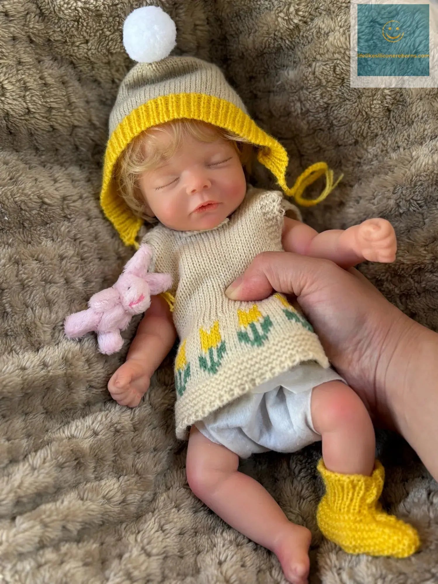 1 PC 10inch Open Mouth Reborn Silicone Girl With Rooted Hair Waterproof Newborn Baby Girl Lifelike Painted Realistic Doll Toy - lifelikesiliconereborns.com