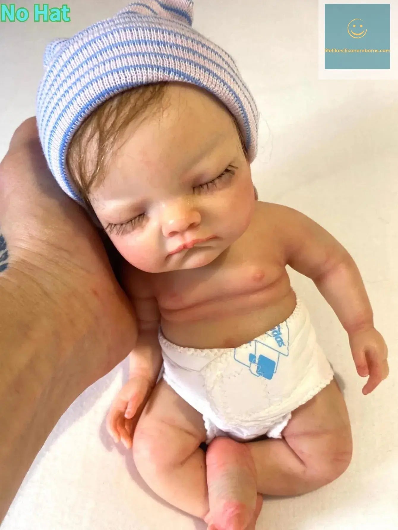 10 Inch 25.4 Cm Soft Silicone Bebe Reborn Girl Handmade Soft Touch Newborn Baby Doll Sleeping Cute Doll With Rooted Hair - lifelikesiliconereborns.com