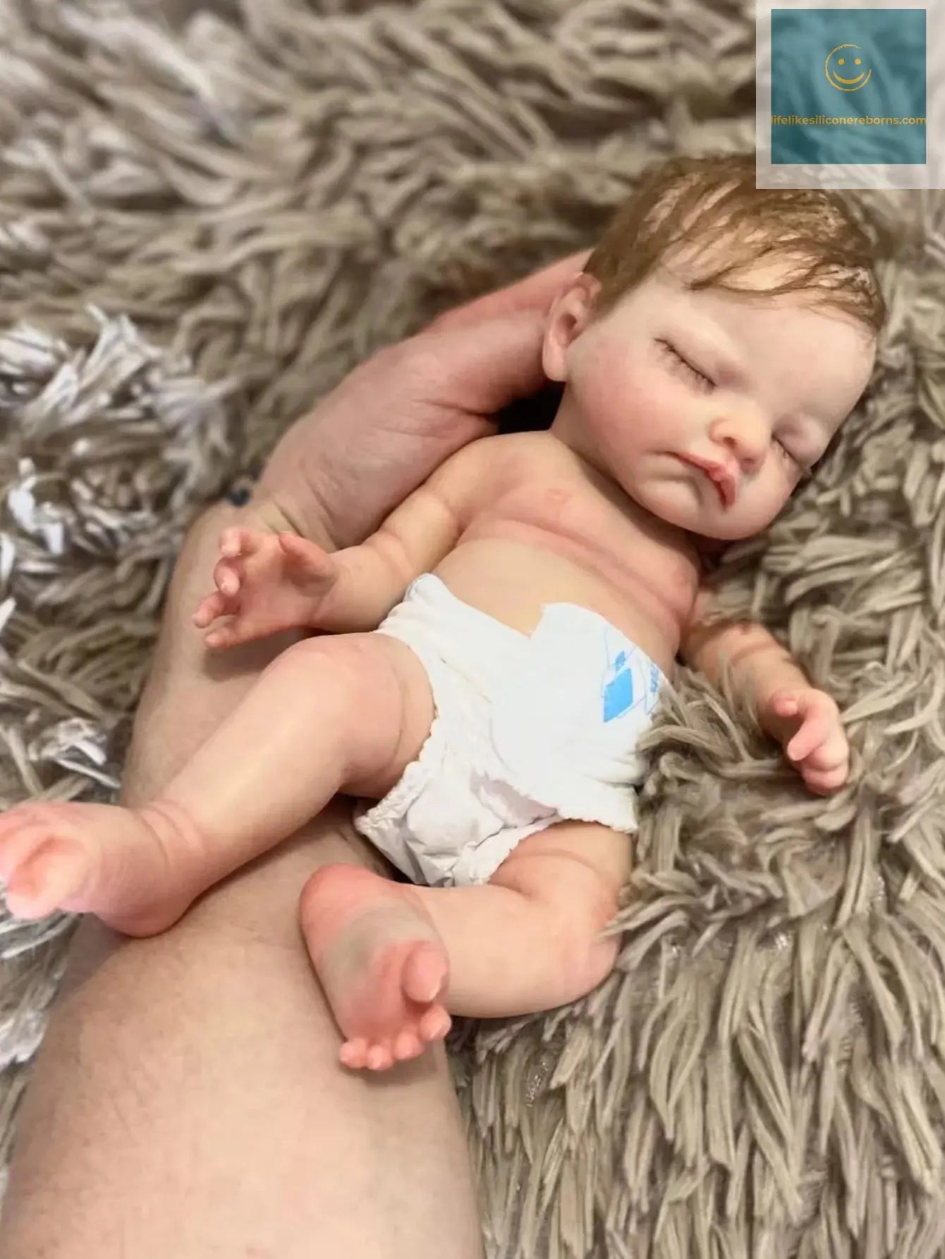 10 Inch 25.4 Cm Soft Silicone Bebe Reborn Girl Handmade Soft Touch Newborn Baby Doll Sleeping Cute Doll With Rooted Hair - lifelikesiliconereborns.com