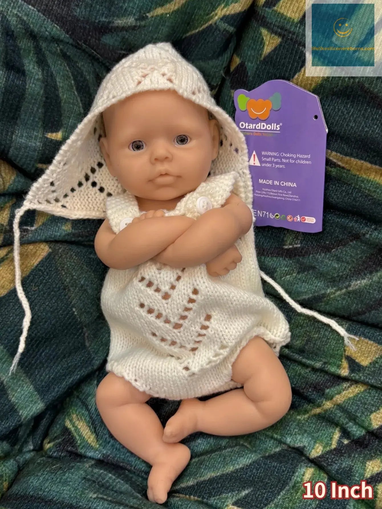 10 Inch Lifelike Full Body Silicone Reborn Baby Girl Handmade Newborn Doll Unpainted Cute Bebe Doll - lifelikesiliconereborns.com