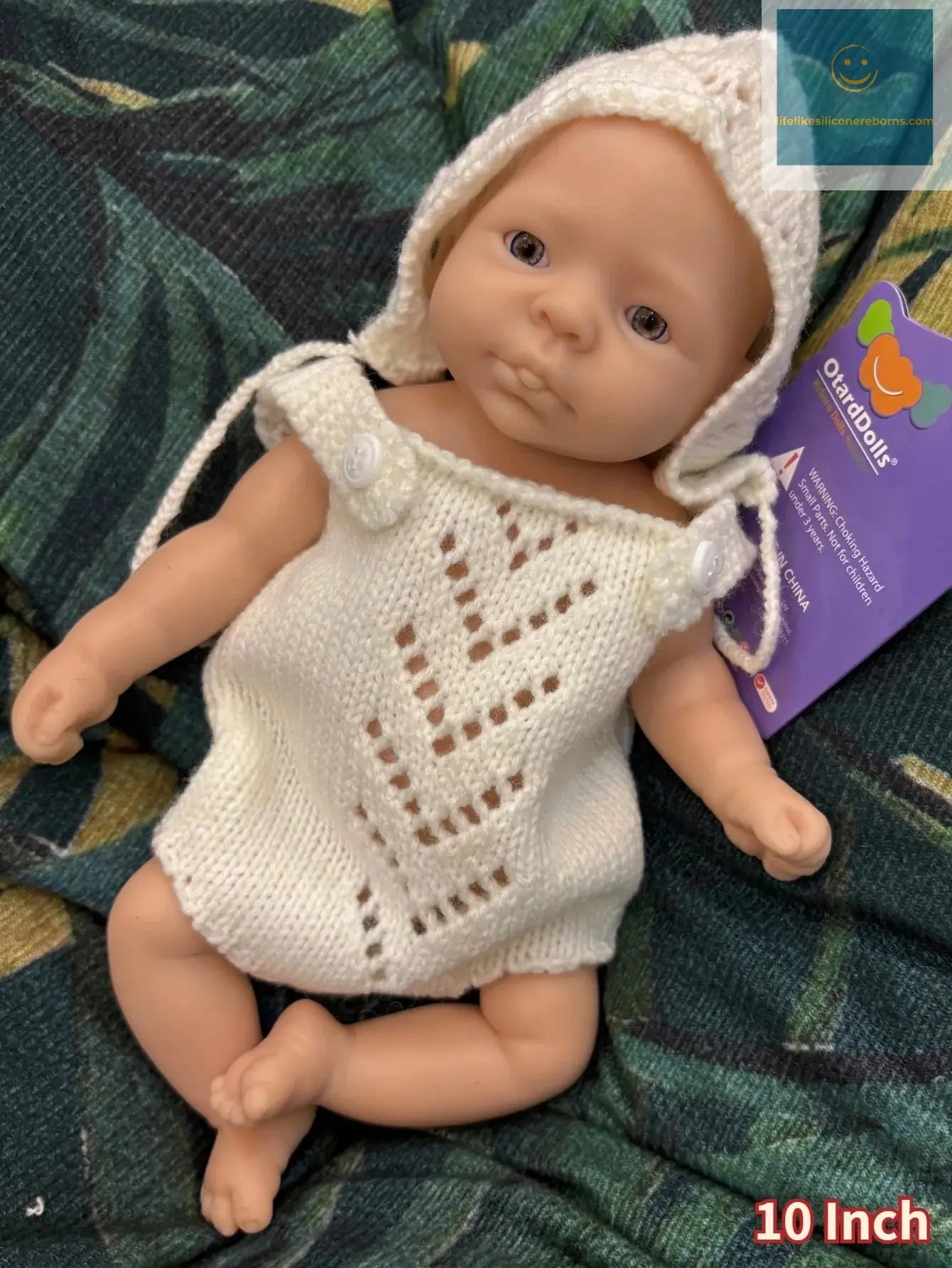 10 Inch Lifelike Full Body Silicone Reborn Baby Girl Handmade Newborn Doll Unpainted Cute Bebe Doll - lifelikesiliconereborns.com