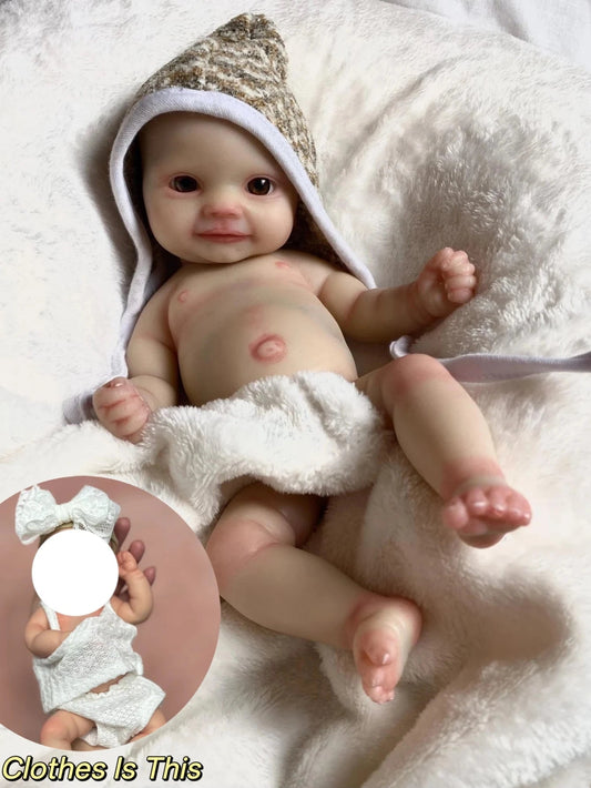 10 Inch Lifelike Maddie Silicone Bebe Newborn Baby Girl Handmade Soft Touch Reborn Baby Doll Toy For Children Birthday Gifts lifelikesiliconereborns.com