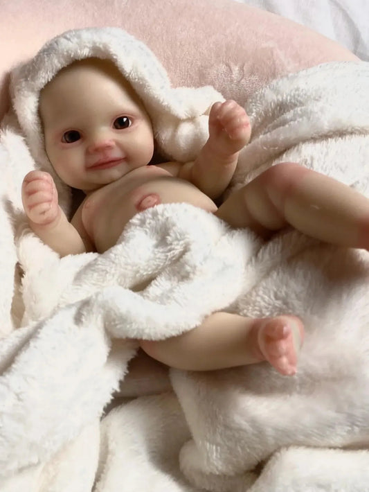 10 Inch Lifelike Maddie Silicone Bebe Newborn Baby Girl Handmade Soft Touch Reborn Baby Doll Toy For Children Birthday Gifts lifelikesiliconereborns.com