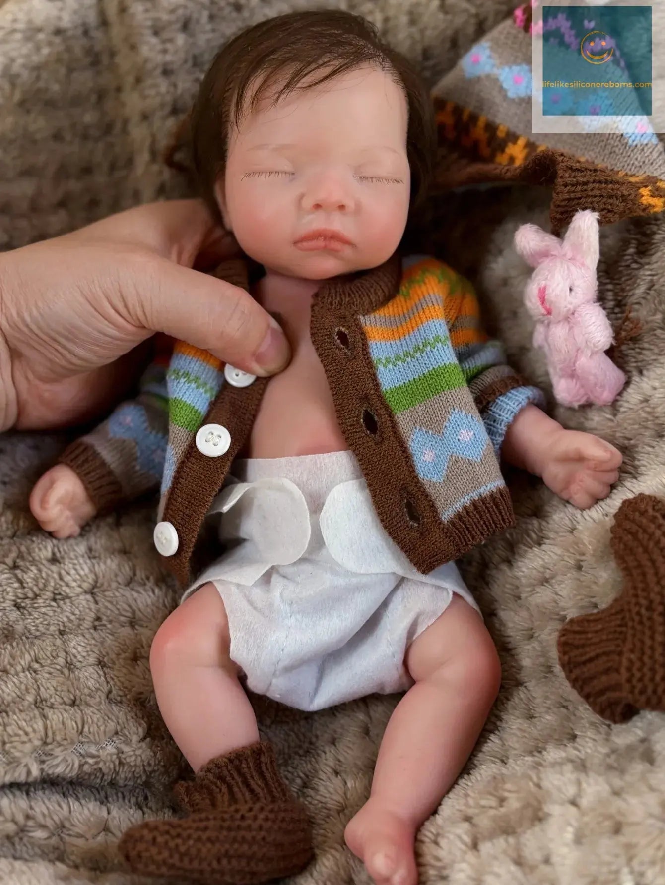 10 Inch Sleeping Silicone Bebe Reborn Girl With Rooted Hair Handmade Soft Touch Newborn Baby Doll For Children Birthday Gifts - lifelikesiliconereborns.com