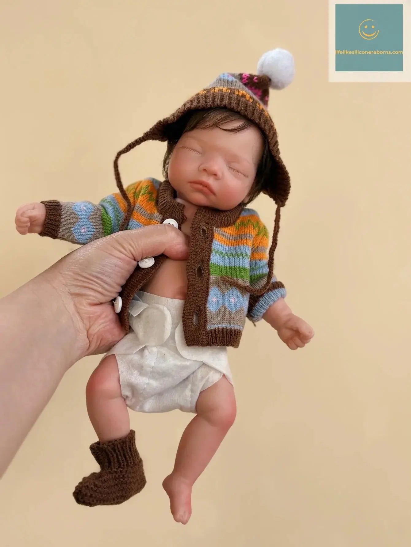 10 Inch Sleeping Silicone Bebe Reborn Girl With Rooted Hair Handmade Soft Touch Newborn Baby Doll For Children Birthday Gifts - lifelikesiliconereborns.com