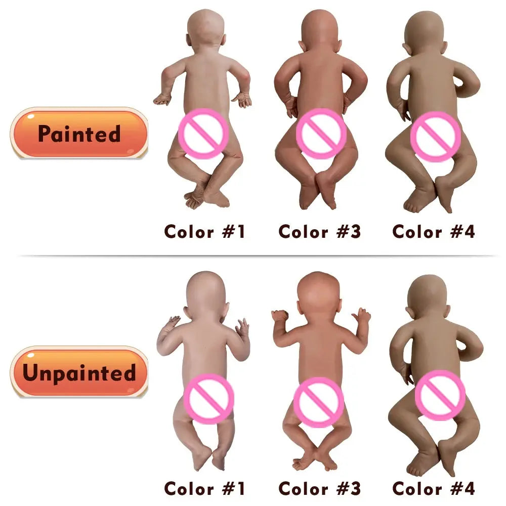 100% Siold Silicone Reborn Baby Dark African Girl 18Inch Collectibles Realistic Soft Waterproof Baby Doll Gift lifelikesiliconereborns.com
