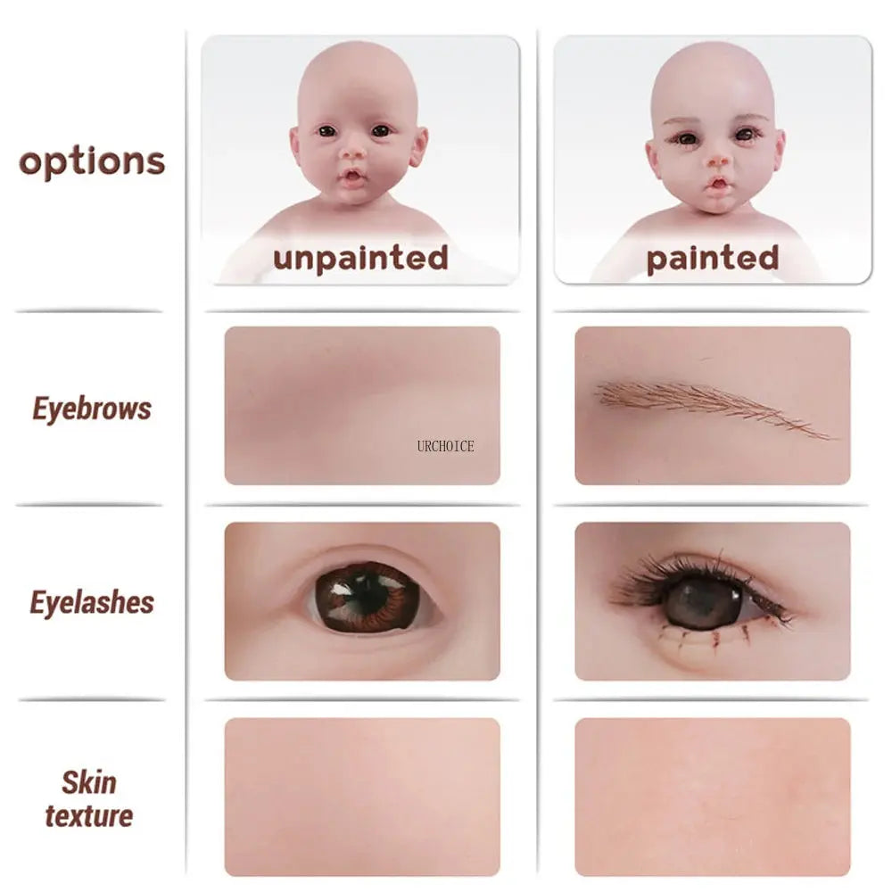 100% Whole Body Silicone Reborn Baby Girl April 45cm Floppy Washable Newborn Infant Cuddle Dolls Corpo De Silicone Birthday Gift lifelikesiliconereborns.com