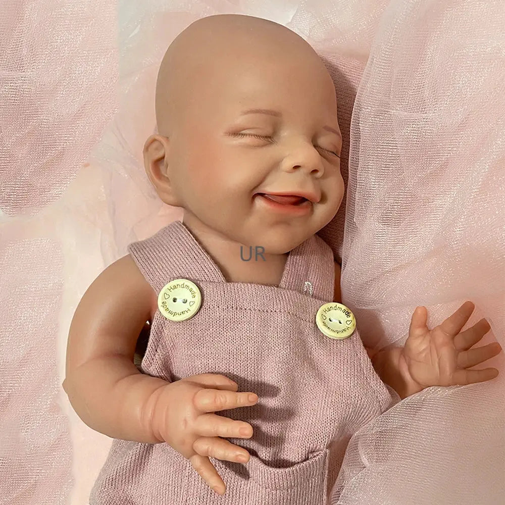 100% Whole Body Silicone Reborn Baby Girl April 45cm Floppy Washable Newborn Infant Cuddle Dolls Corpo De Silicone Birthday Gift lifelikesiliconereborns.com