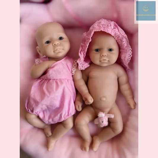 10Inch /2 Styles Washable Unpainted Open Eyes Solid Silicone Girls Doll Soft Touch Feeling Lifelike Realistic Bebe Reborn lifelikesiliconereborns.com