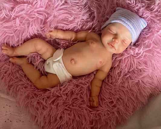 10Inch Can Washable Close Eyes Bebe Reborn Girl With Full Body Silicone 3D ainted Skin Newborn Doll reales para niñas lifelikesiliconereborns.com