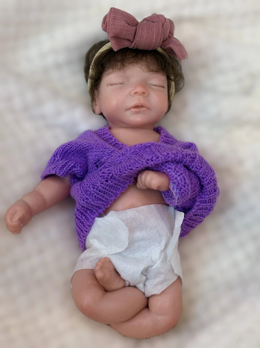 10Inch Silicone Girl Can Open Mouth Reborn Doll With Rooted Hair Handmade Full Solid Silicone Reborn Baby Doll For Girls Gift lifelikesiliconereborns.com