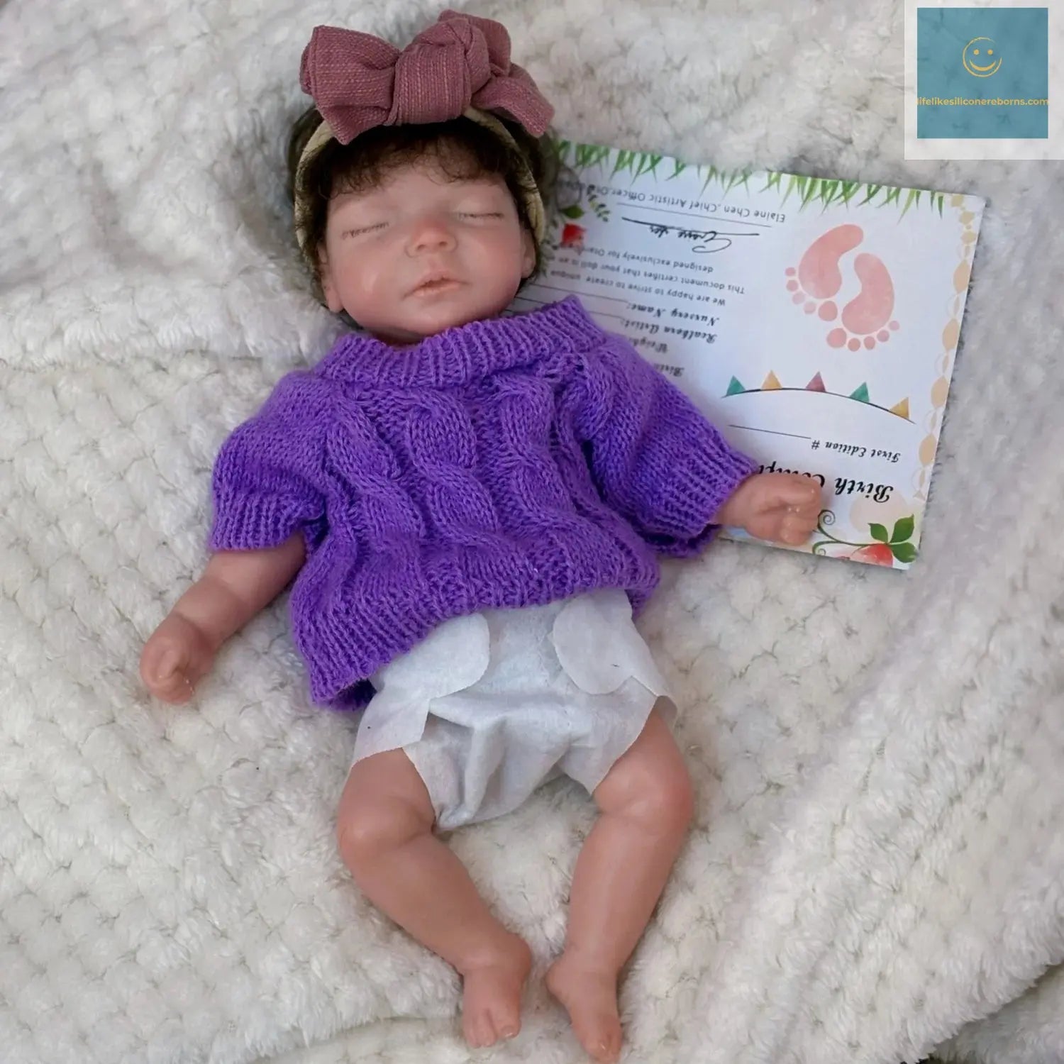 10Inch Silicone Girl Can Open Mouth Reborn Doll With Rooted Hair Handmade Full Solid Silicone Reborn Baby Doll For Girls Gift - lifelikesiliconereborns.com