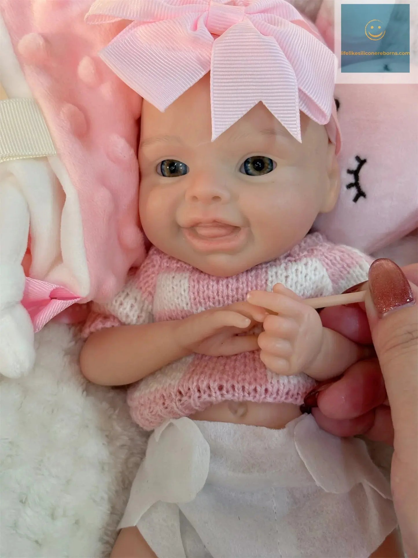 10Inch Silicone Girl Reborn Baby Dolls Painted Lifelike Full Body Soft Silicone Bebe Reborn Dolls For Kid's Christmas Gifts - lifelikesiliconereborns.com