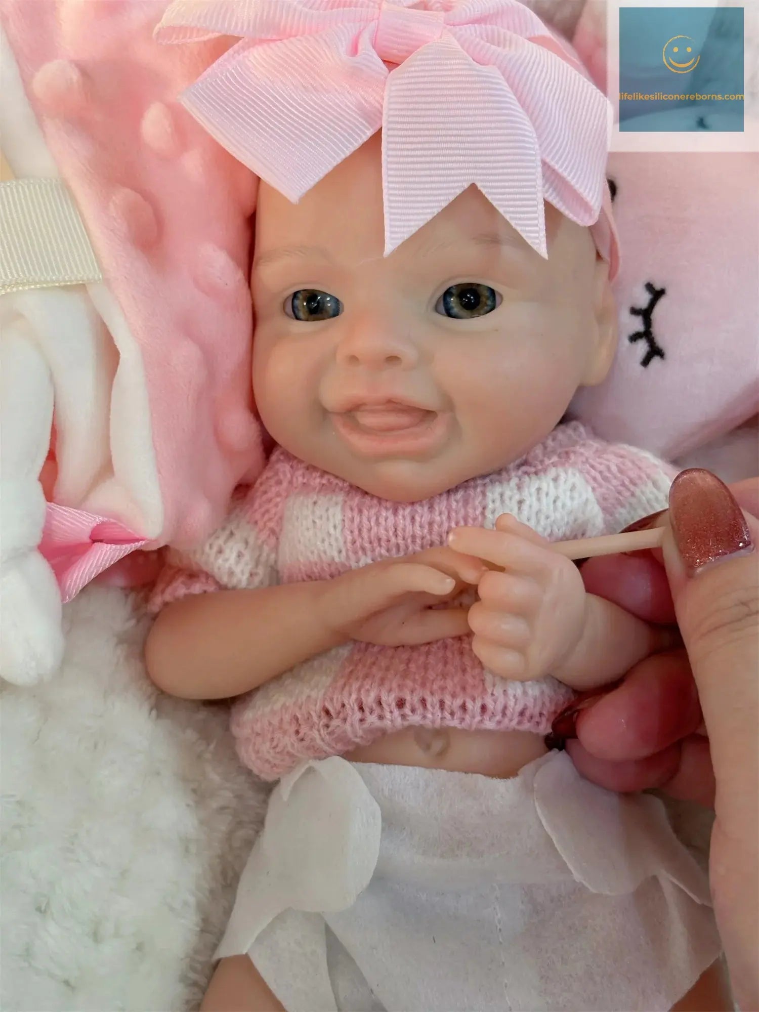 10Inch Silicone Girl Reborn Baby Dolls Painted Lifelike Full Body Soft Silicone Bebe Reborn Dolls For Kid's Christmas Gifts - lifelikesiliconereborns.com